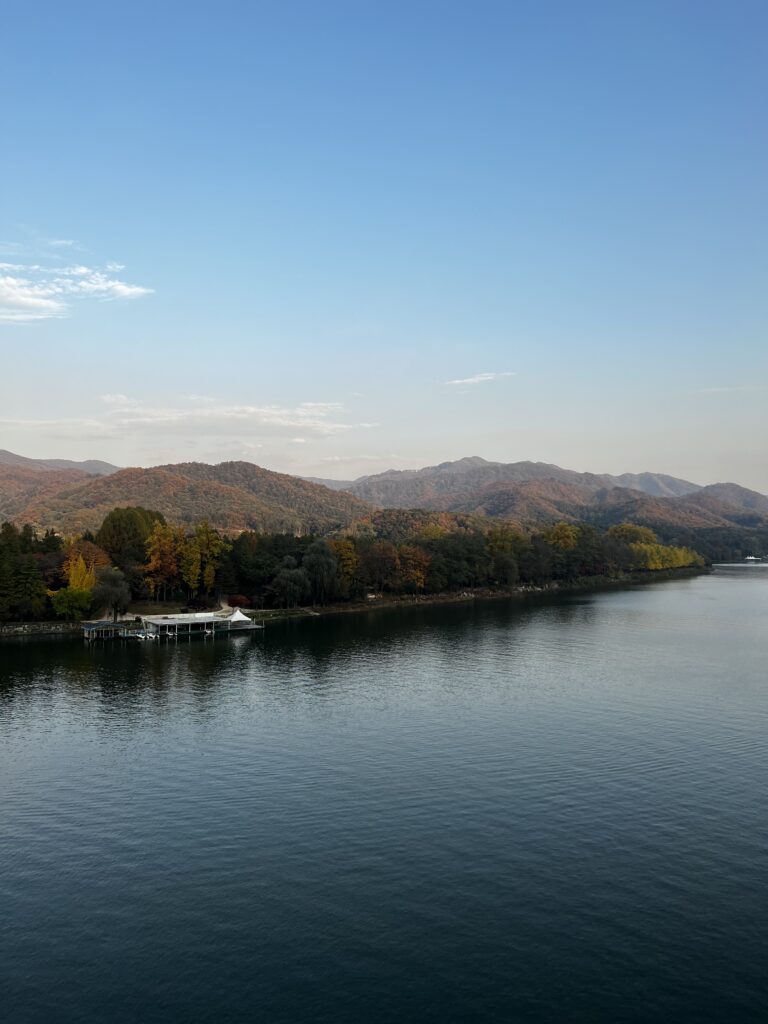 A river view in Gapyeong, South Korea. 