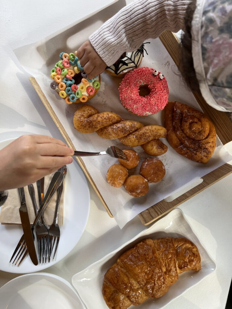 Our selection of donuts. 